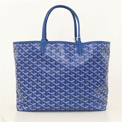 goyard grey blue|goyard blue tote bag.